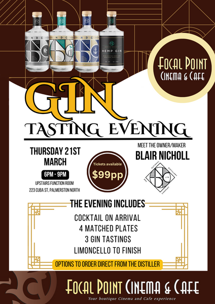 Gin Tasting Evening 21st March